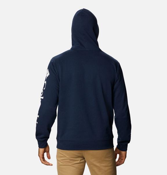 Columbia Viewmont II Hoodies Navy White For Men's NZ95480 New Zealand